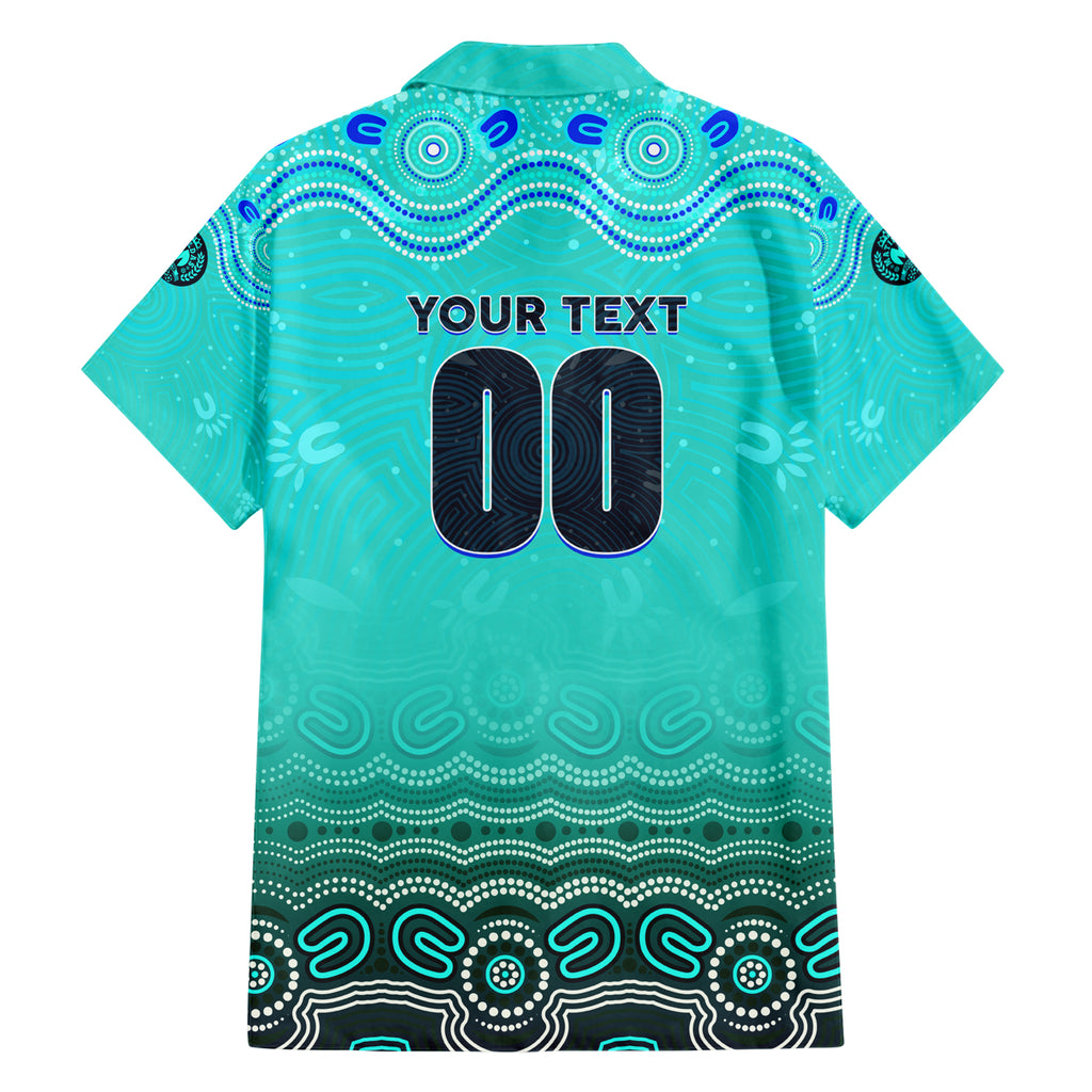 Personalised Australia Matildas Hawaiian Shirt Tillies Aboriginal Simple Turquoise