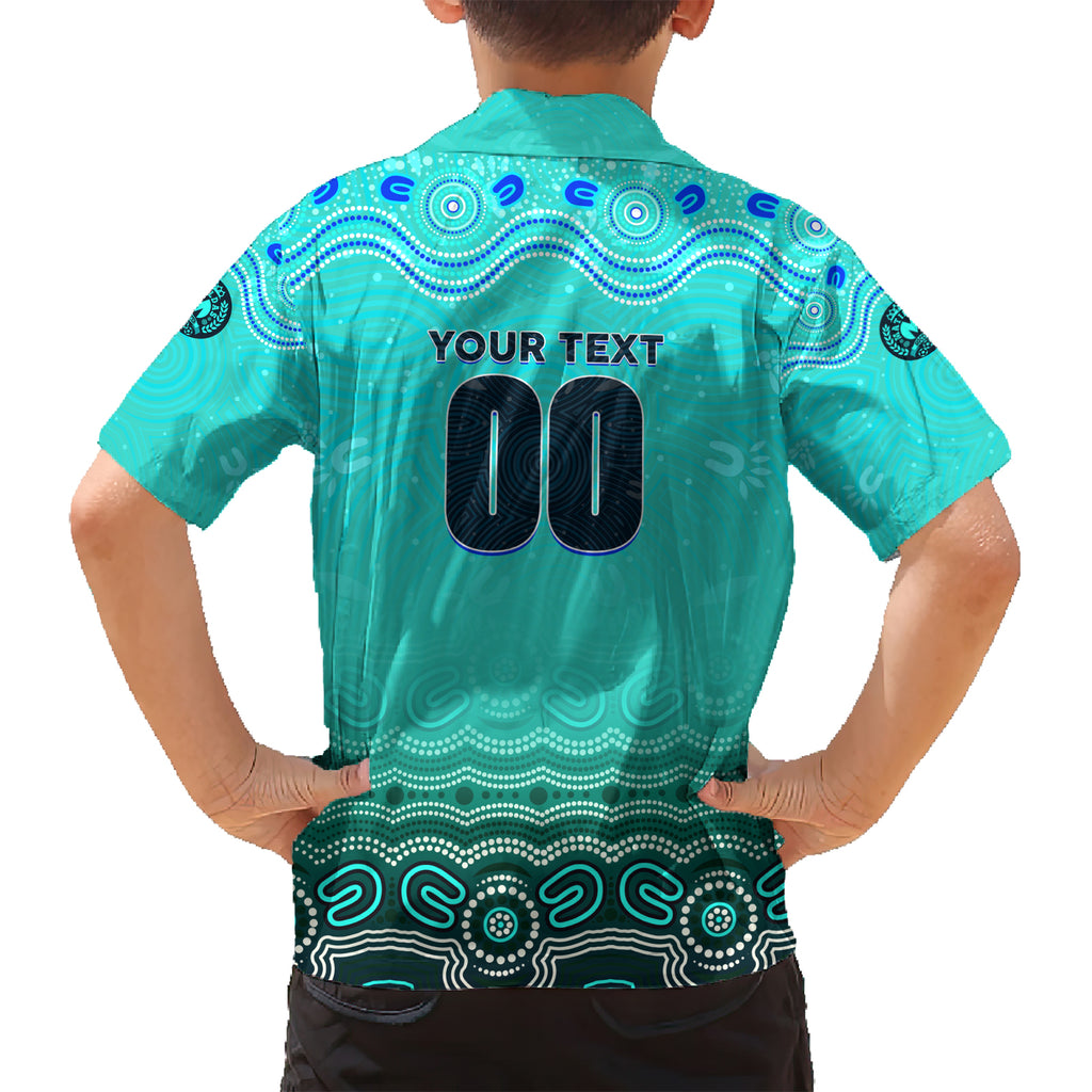 Personalised Australia Matildas Hawaiian Shirt Tillies Aboriginal Simple Turquoise
