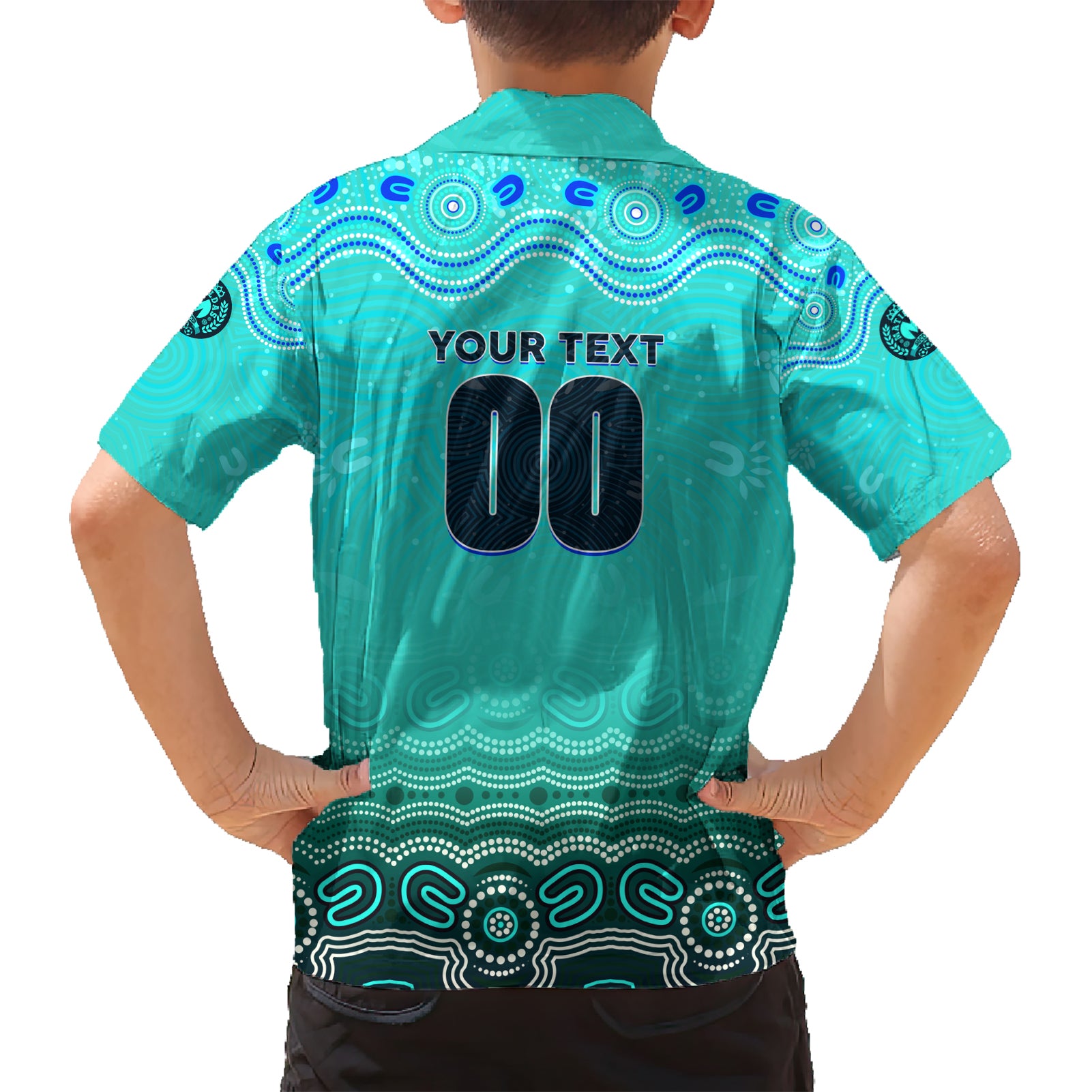 Personalised Australia Matildas Hawaiian Shirt Tillies Aboriginal Simple Turquoise