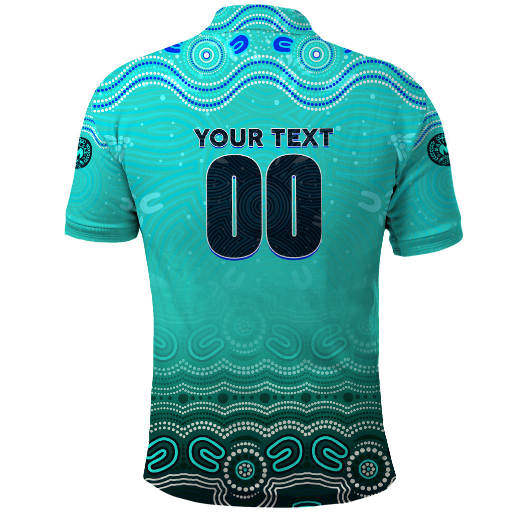 Personalised Australia Matildas Polo Shirt Tillies Aboriginal Simple Turquoise