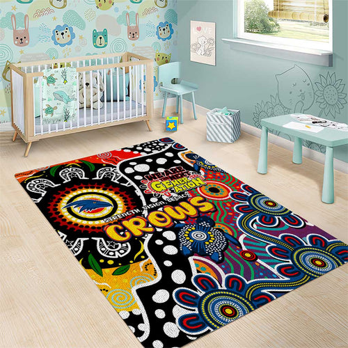 Crows AFL Celebrating 50 Years of Naidoc Area Rug NAIDOC Week 2025 Aboriginal