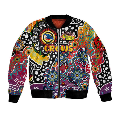 Personalised Crows AFL Celebrating 50 Years of Naidoc Bomber Jacket NAIDOC Week 2025 Aboriginal