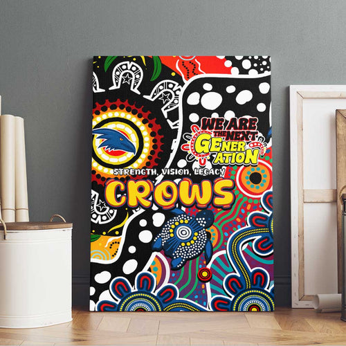 Crows AFL Celebrating 50 Years of Naidoc Canvas Wall Art NAIDOC Week 2025 Aboriginal