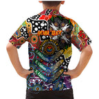 Personalised Crows AFL Celebrating 50 Years of Naidoc Family Matching Mermaid Dress and Hawaiian Shirt NAIDOC Week 2025 Aboriginal
