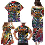 Personalised Crows AFL Celebrating 50 Years of Naidoc Family Matching Puletasi and Hawaiian Shirt NAIDOC Week 2025 Aboriginal