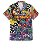 Personalised Crows AFL Celebrating 50 Years of Naidoc Family Matching Tank Maxi Dress and Hawaiian Shirt NAIDOC Week 2025 Aboriginal