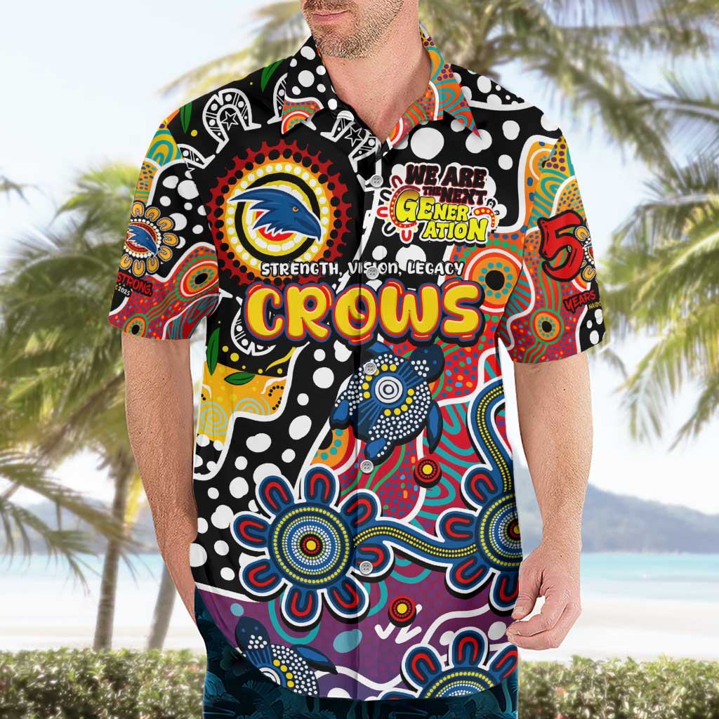 Personalised Crows AFL Celebrating 50 Years of Naidoc Hawaiian Shirt NAIDOC Week 2025 Aboriginal