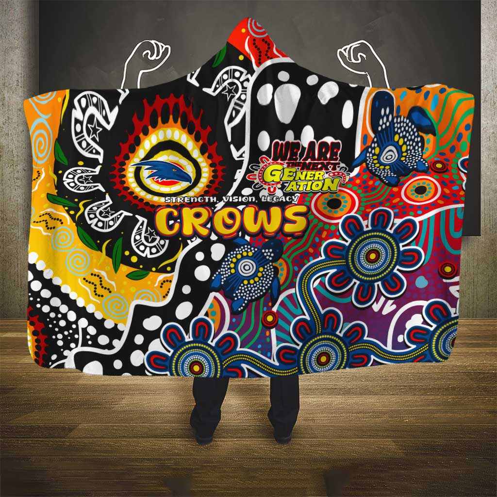 Crows AFL Celebrating 50 Years of Naidoc Hooded Blanket NAIDOC Week 2025 Aboriginal