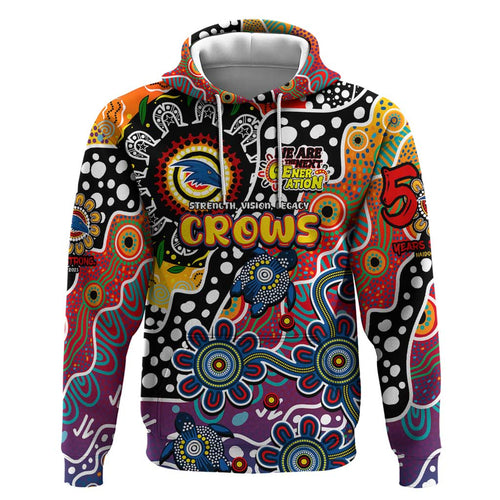 Personalised Crows AFL Celebrating 50 Years of Naidoc Hoodie NAIDOC Week 2025 Aboriginal
