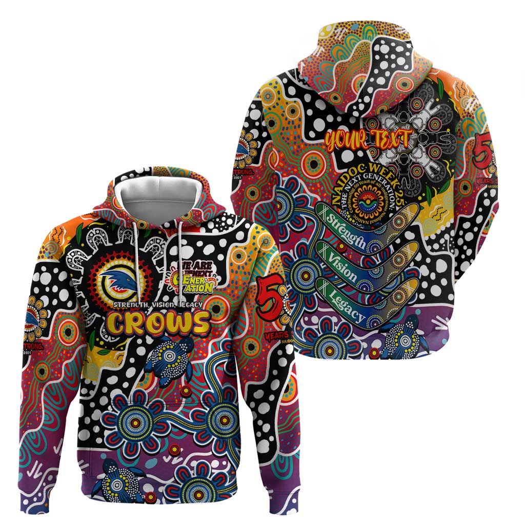 Personalised Crows AFL Celebrating 50 Years of Naidoc Hoodie NAIDOC Week 2025 Aboriginal