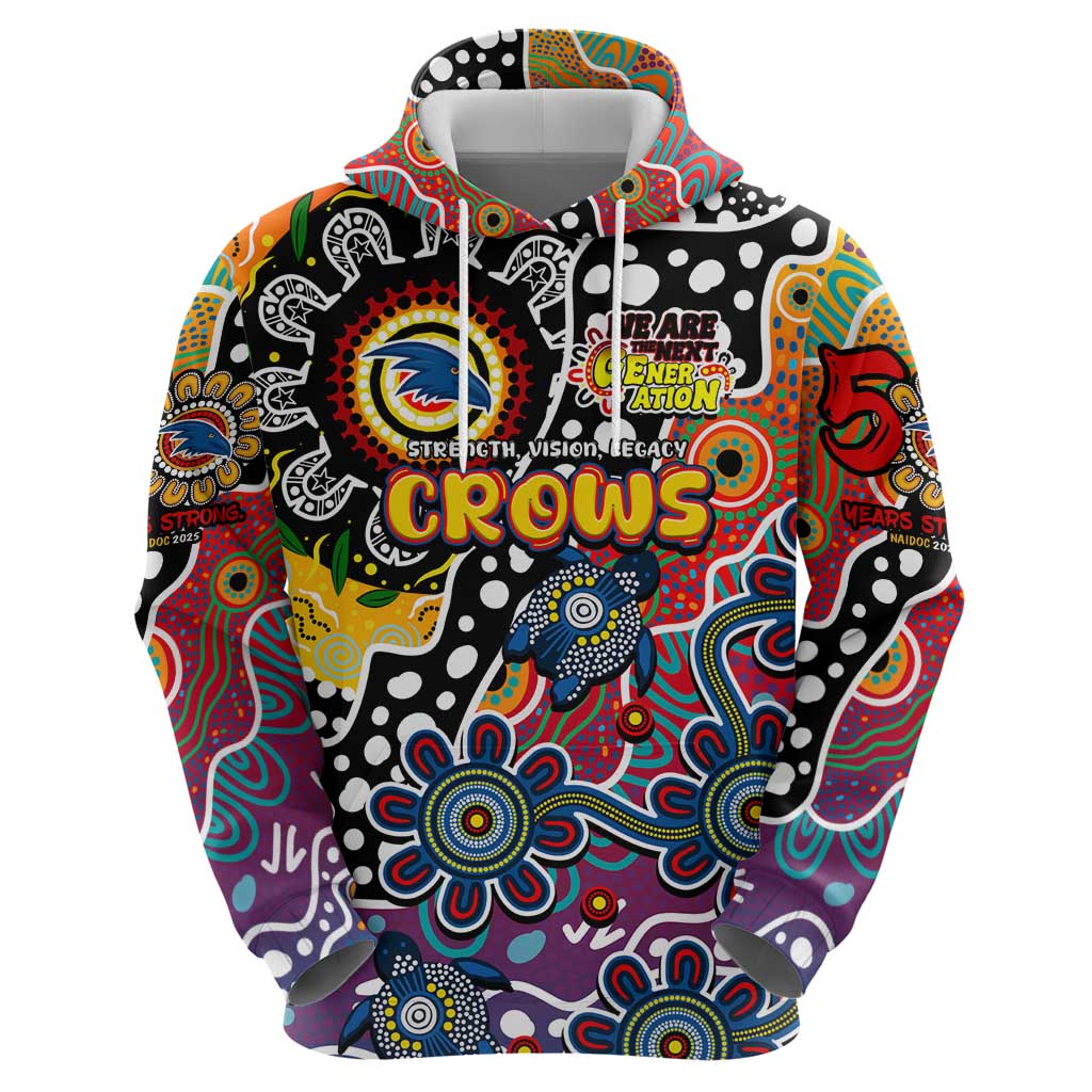Personalised Crows AFL Celebrating 50 Years of Naidoc Hoodie NAIDOC Week 2025 Aboriginal