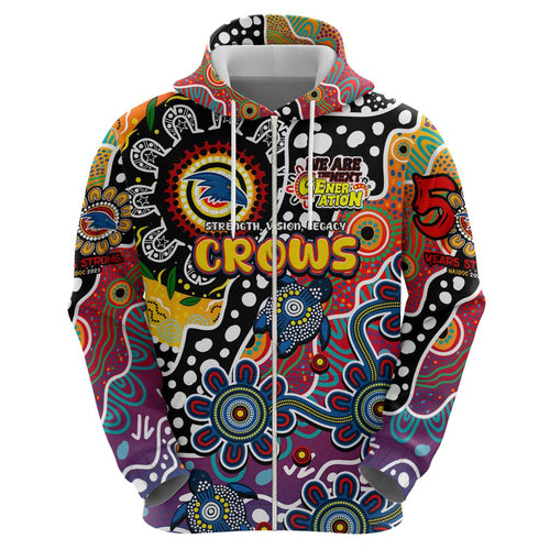 Personalised Crows AFL Celebrating 50 Years of Naidoc Hoodie NAIDOC Week 2025 Aboriginal