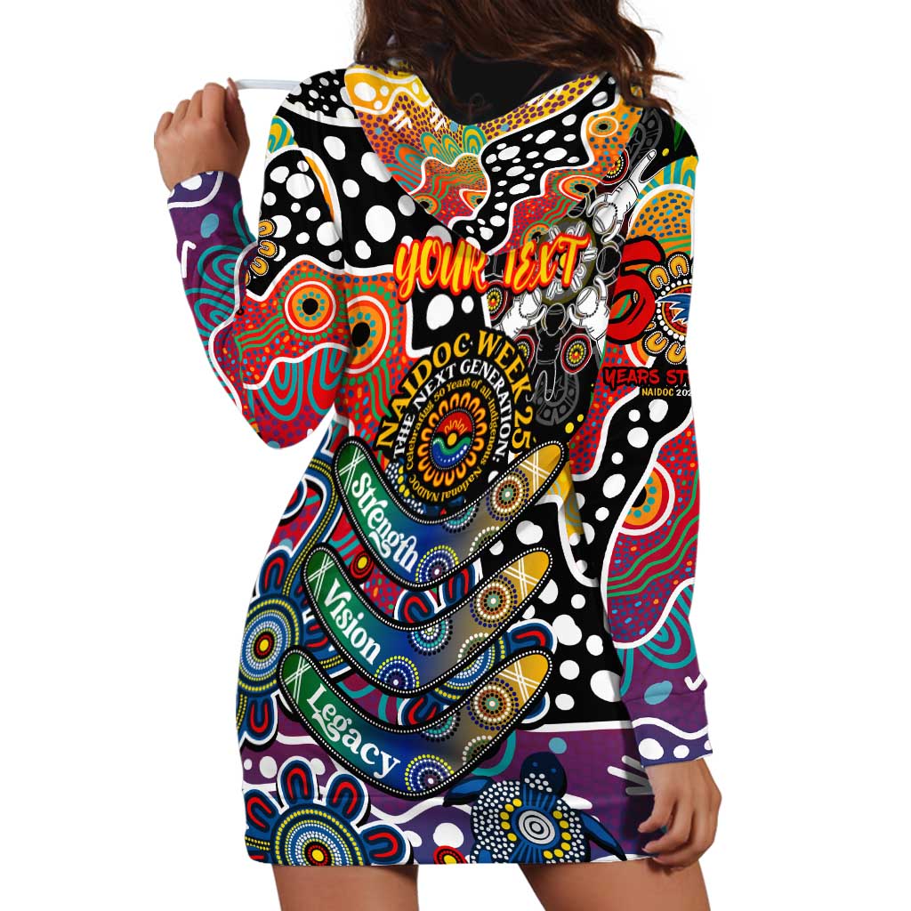 Personalised Crows AFL Celebrating 50 Years of Naidoc Hoodie Dress NAIDOC Week 2025 Aboriginal