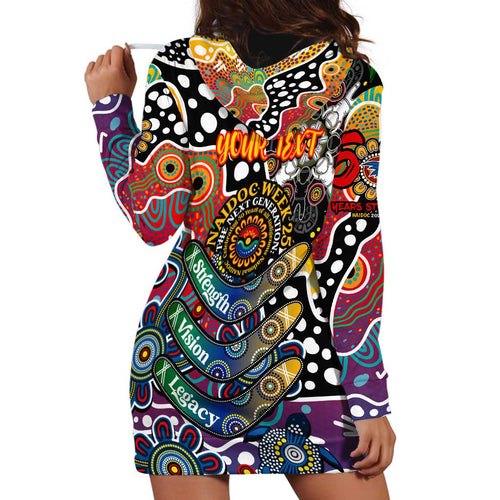 Personalised Crows AFL Celebrating 50 Years of Naidoc Hoodie Dress NAIDOC Week 2025 Aboriginal