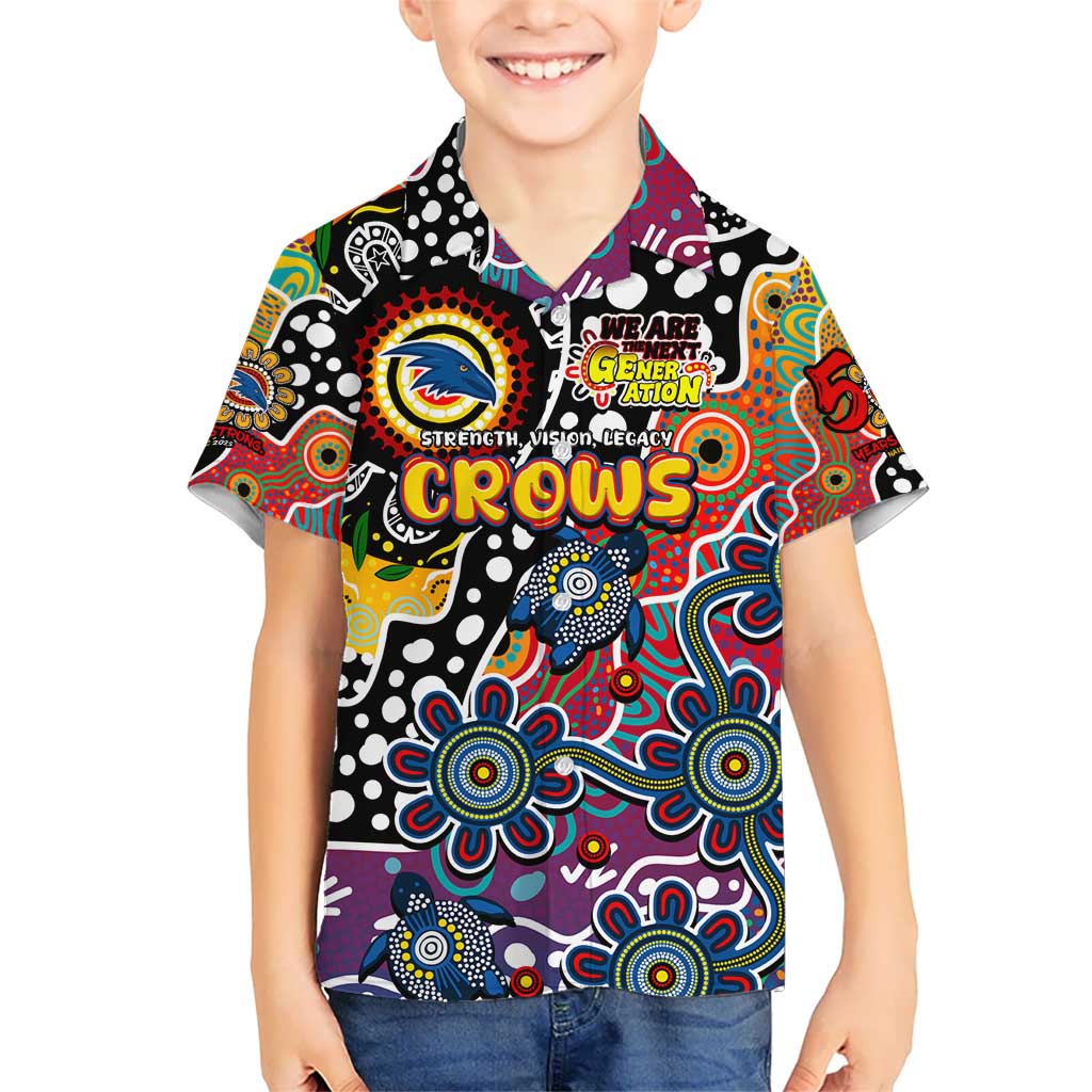 Personalised Crows AFL Celebrating 50 Years of Naidoc Kid Hawaiian Shirt NAIDOC Week 2025 Aboriginal