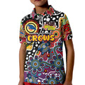Personalised Crows AFL Celebrating 50 Years of Naidoc Kid Polo Shirt NAIDOC Week 2025 Aboriginal