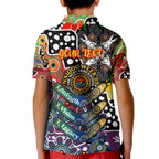 Personalised Crows AFL Celebrating 50 Years of Naidoc Kid Polo Shirt NAIDOC Week 2025 Aboriginal