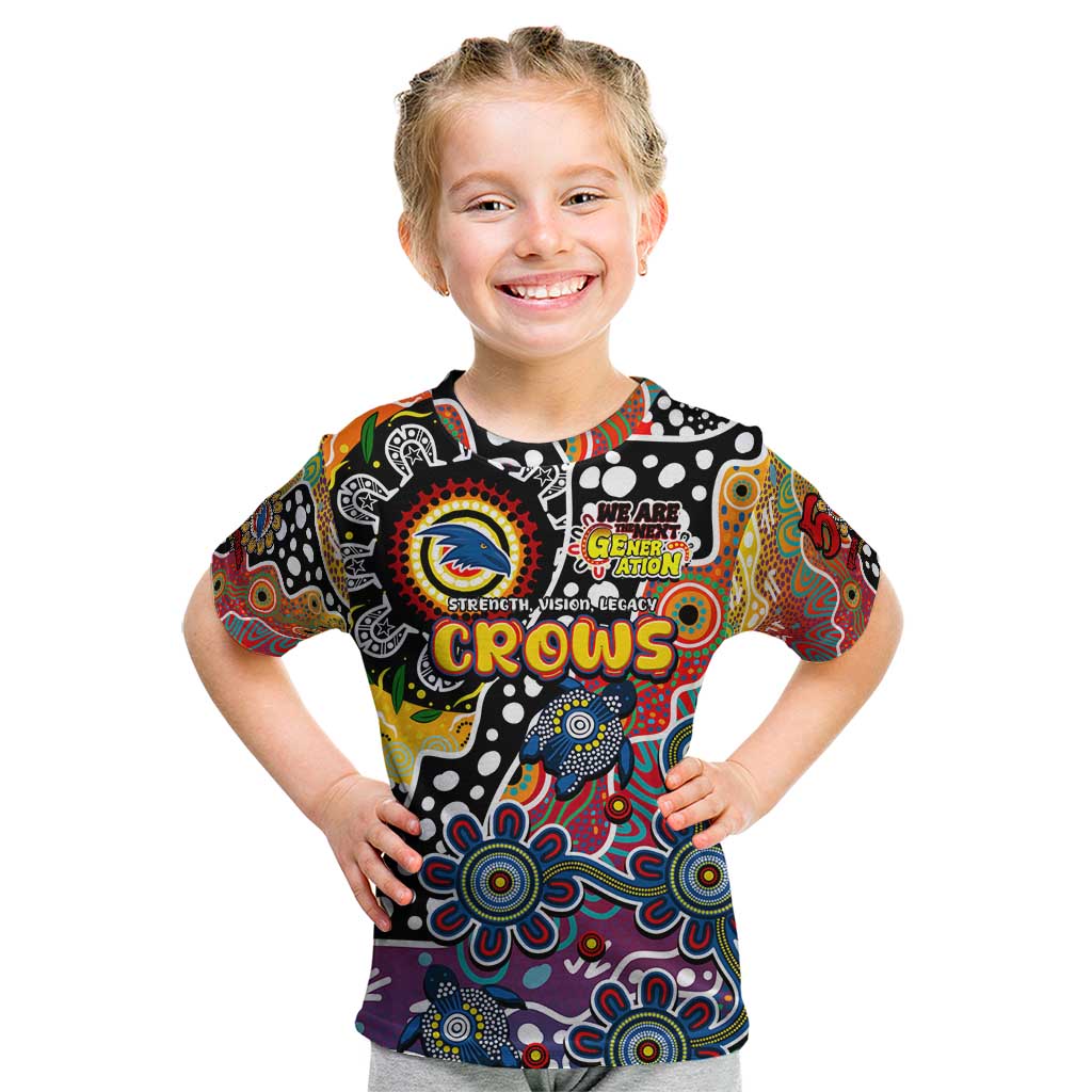 Personalised Crows AFL Celebrating 50 Years of Naidoc Kid T Shirt NAIDOC Week 2025 Aboriginal
