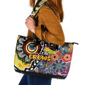 Crows AFL Celebrating 50 Years of Naidoc Leather Tote Bag NAIDOC Week 2025 Aboriginal