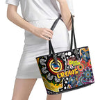 Crows AFL Celebrating 50 Years of Naidoc Leather Tote Bag NAIDOC Week 2025 Aboriginal