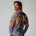 Personalised Crows AFL Celebrating 50 Years of Naidoc Long Sleeve Polo Shirt NAIDOC Week 2025 Aboriginal
