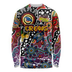 Personalised Crows AFL Celebrating 50 Years of Naidoc Long Sleeve Shirt NAIDOC Week 2025 Aboriginal