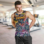 Personalised Crows AFL Celebrating 50 Years of Naidoc Men Tank Top NAIDOC Week 2025 Aboriginal