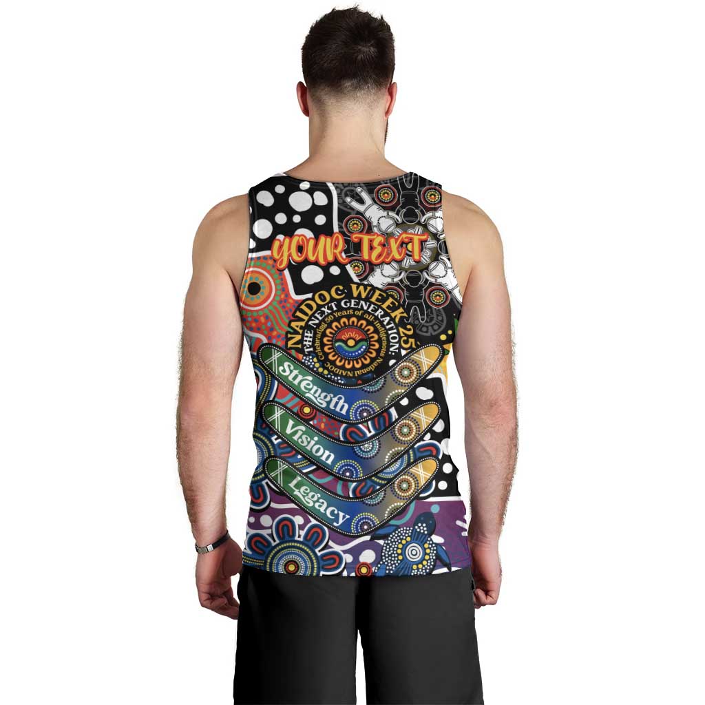 Personalised Crows AFL Celebrating 50 Years of Naidoc Men Tank Top NAIDOC Week 2025 Aboriginal