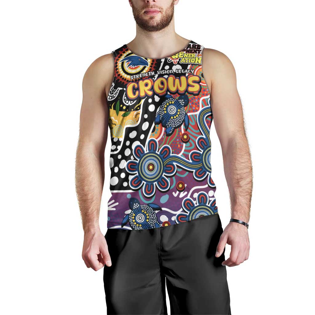Personalised Crows AFL Celebrating 50 Years of Naidoc Men Tank Top NAIDOC Week 2025 Aboriginal