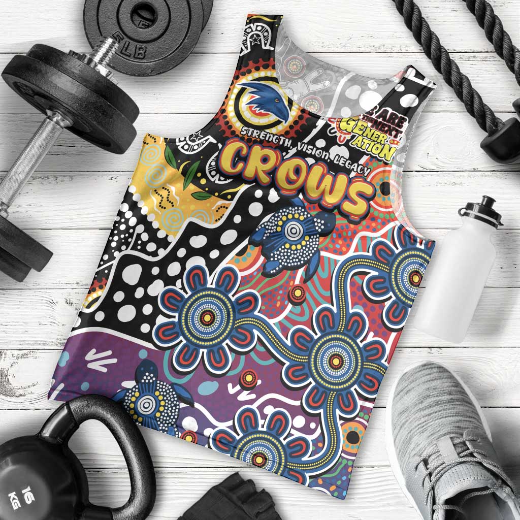 Personalised Crows AFL Celebrating 50 Years of Naidoc Men Tank Top NAIDOC Week 2025 Aboriginal