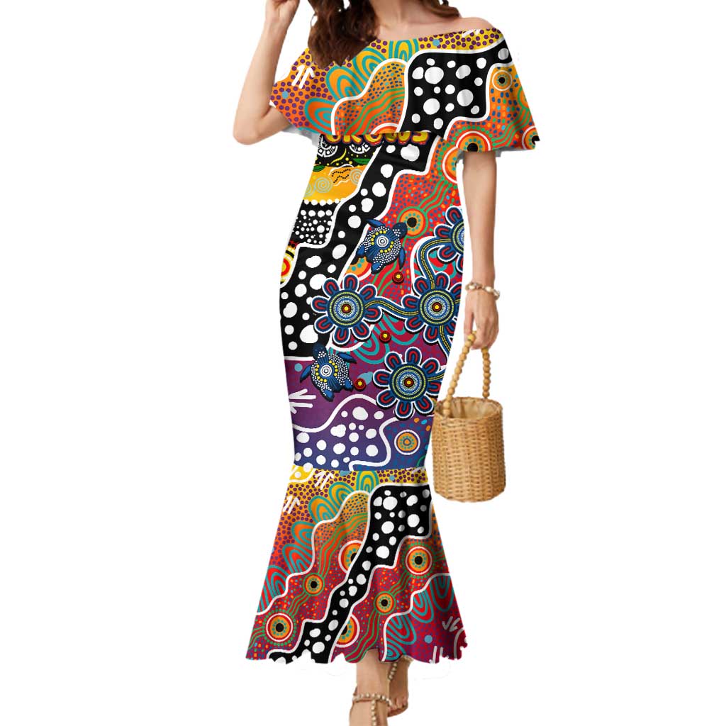 Personalised Crows AFL Celebrating 50 Years of Naidoc Mermaid Dress NAIDOC Week 2025 Aboriginal