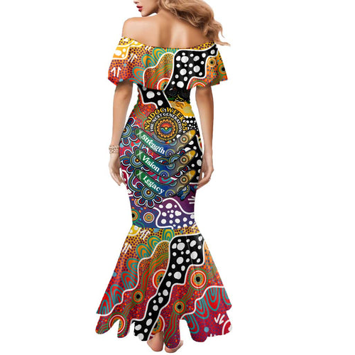 Personalised Crows AFL Celebrating 50 Years of Naidoc Mermaid Dress NAIDOC Week 2025 Aboriginal