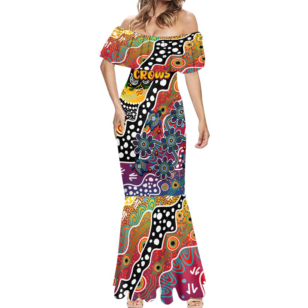Personalised Crows AFL Celebrating 50 Years of Naidoc Mermaid Dress NAIDOC Week 2025 Aboriginal