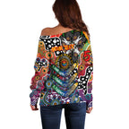 Personalised Crows AFL Celebrating 50 Years of Naidoc Off Shoulder Sweater NAIDOC Week 2025 Aboriginal