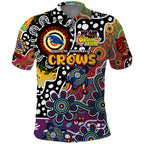 Personalised Crows AFL Celebrating 50 Years of Naidoc Polo Shirt NAIDOC Week 2025 Aboriginal