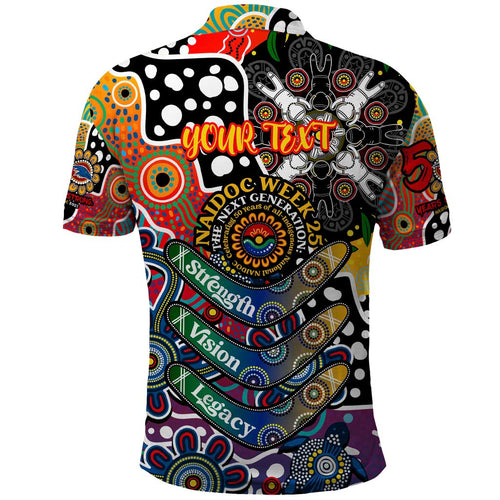 Personalised Crows AFL Celebrating 50 Years of Naidoc Polo Shirt NAIDOC Week 2025 Aboriginal
