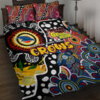 Crows AFL Celebrating 50 Years of Naidoc Quilt Bed Set NAIDOC Week 2025 Aboriginal