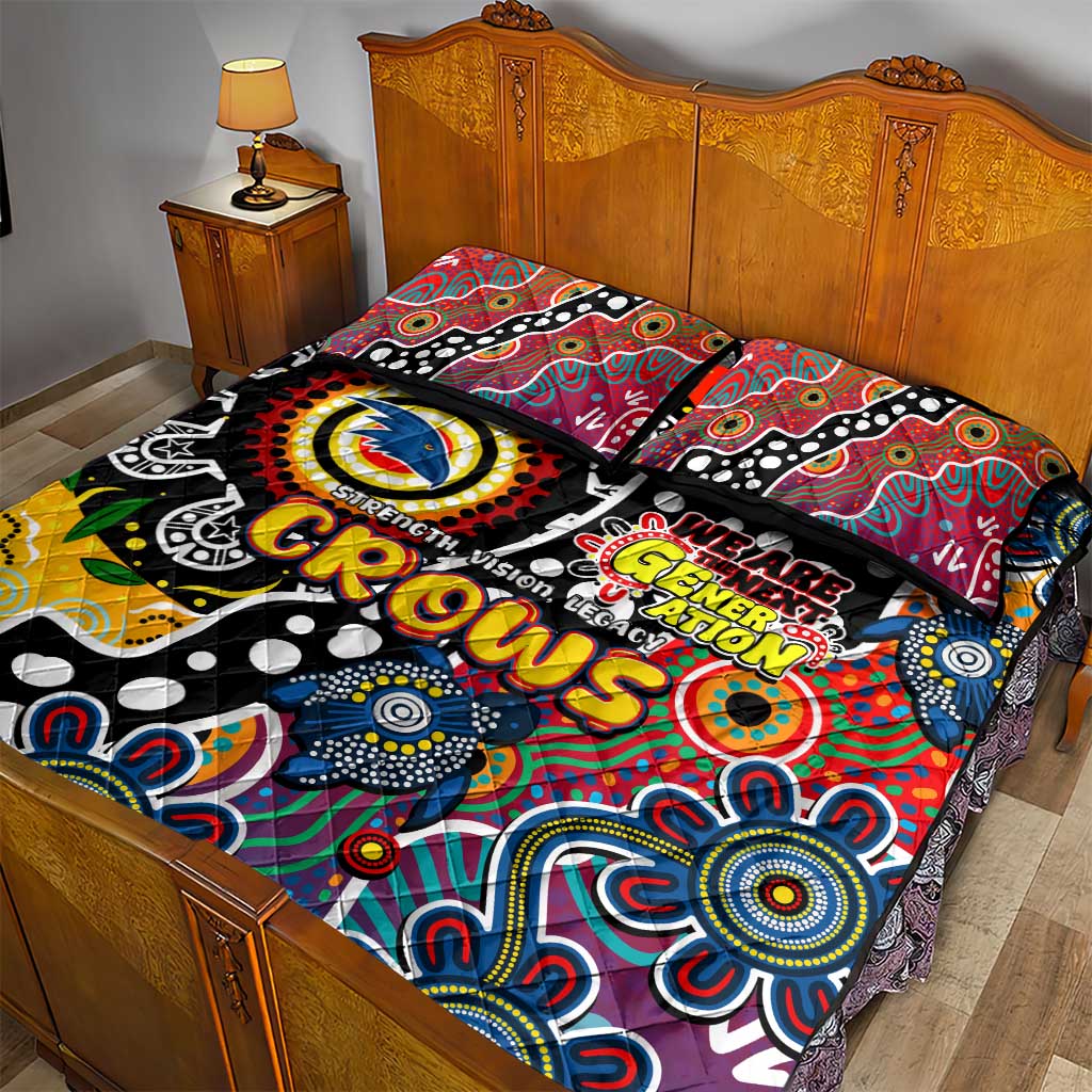 Crows AFL Celebrating 50 Years of Naidoc Quilt Bed Set NAIDOC Week 2025 Aboriginal