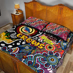Crows AFL Celebrating 50 Years of Naidoc Quilt Bed Set NAIDOC Week 2025 Aboriginal