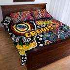 Crows AFL Celebrating 50 Years of Naidoc Quilt Bed Set NAIDOC Week 2025 Aboriginal