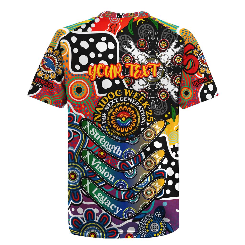 Personalised Crows AFL Celebrating 50 Years of Naidoc Rugby Jersey NAIDOC Week 2025 Aboriginal