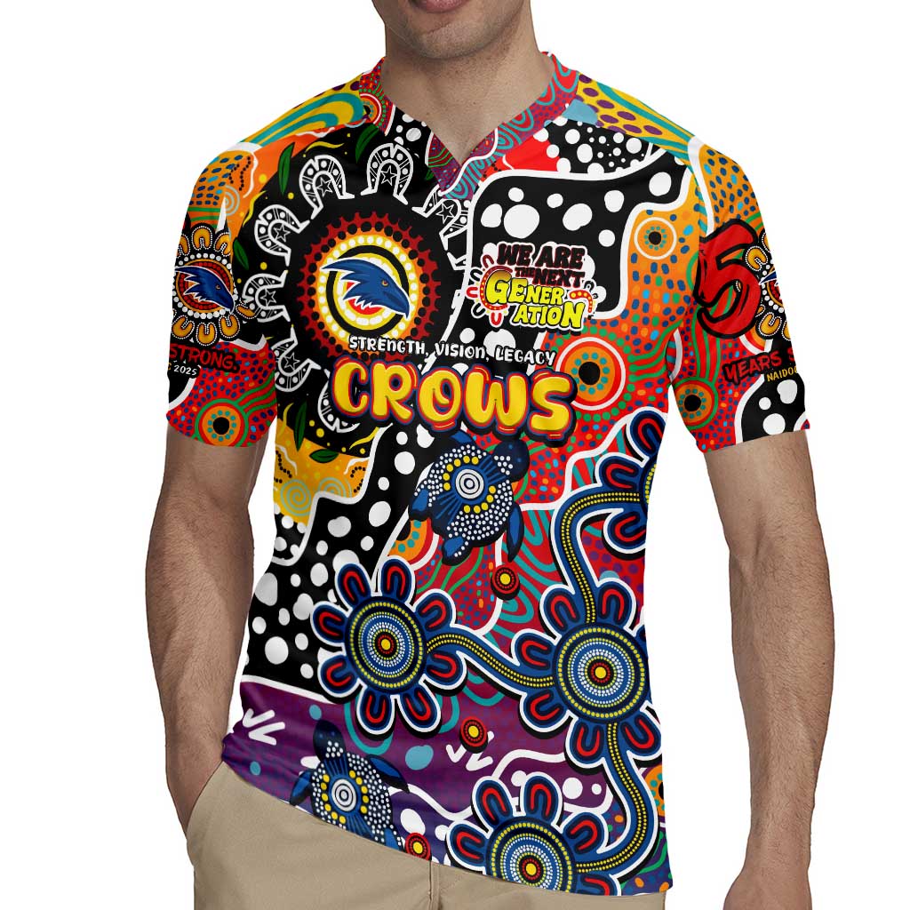 Personalised Crows AFL Celebrating 50 Years of Naidoc Rugby Jersey NAIDOC Week 2025 Aboriginal