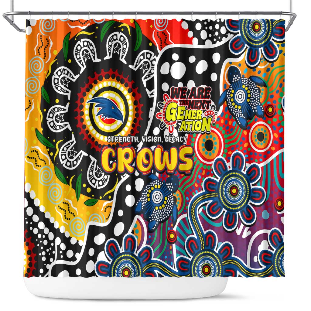 Crows AFL Celebrating 50 Years of Naidoc Shower Curtain NAIDOC Week 2025 Aboriginal