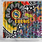 Crows AFL Celebrating 50 Years of Naidoc Shower Curtain NAIDOC Week 2025 Aboriginal