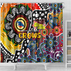 Crows AFL Celebrating 50 Years of Naidoc Shower Curtain NAIDOC Week 2025 Aboriginal