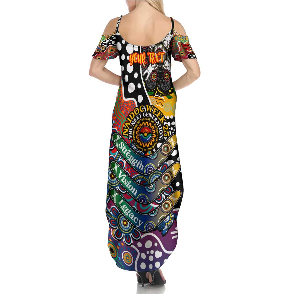 Personalised Crows AFL Celebrating 50 Years of Naidoc Summer Maxi Dress NAIDOC Week 2025 Aboriginal