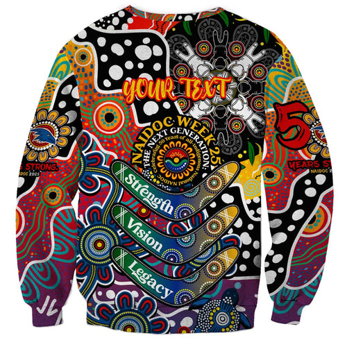 Personalised Crows AFL Celebrating 50 Years of Naidoc Sweatshirt NAIDOC Week 2025 Aboriginal