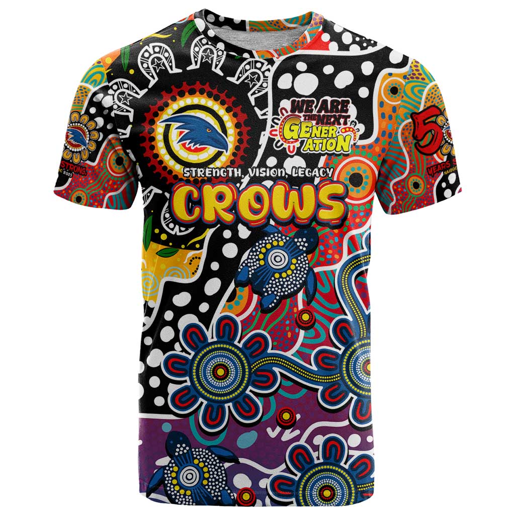 Personalised Crows AFL Celebrating 50 Years of Naidoc T Shirt NAIDOC Week 2025 Aboriginal