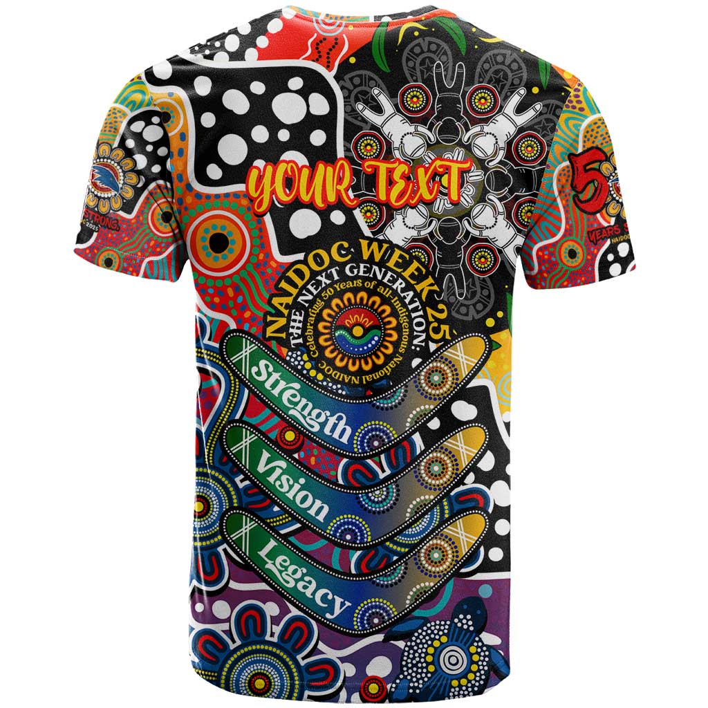 Personalised Crows AFL Celebrating 50 Years of Naidoc T Shirt NAIDOC Week 2025 Aboriginal