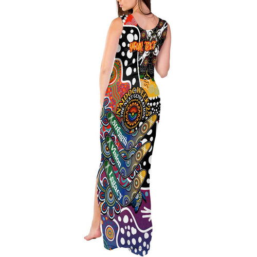 Personalised Crows AFL Celebrating 50 Years of Naidoc Tank Maxi Dress NAIDOC Week 2025 Aboriginal